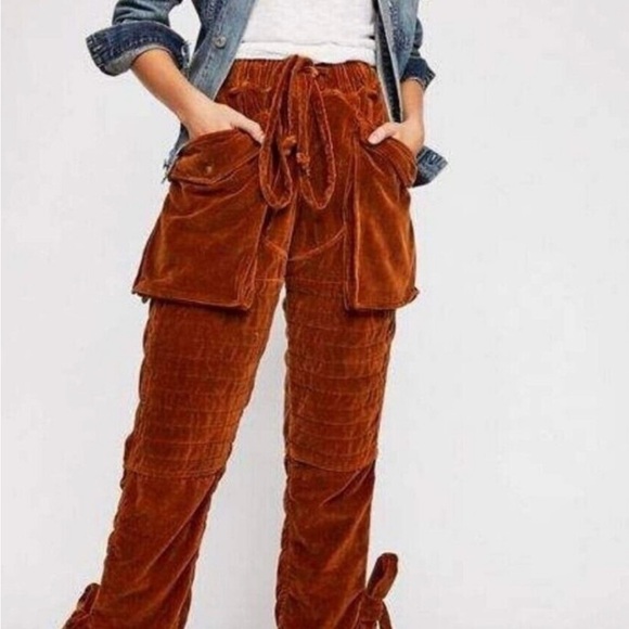 Nicholas K Rust Velvet Joggers